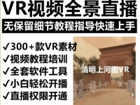 【6553期】抖音最火的VR全景视频直播项目，2023最新项