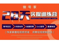 【6510期】做号家内容创作实操运营课，快速掌握短视频领域，