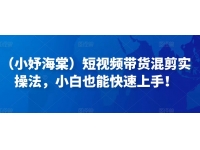 （小妤海棠）短视频带货混剪实操法，小白也能快速上手！