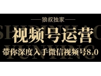 微信视频号运营实战8.0，带你深度入手微信视频号