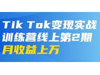 龟课-TikTok变现实战训练营 第2-4期 月收益上万不成