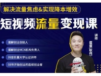 蛋解创业《短视频流量变现课》解决流量焦虑，实现降本增效，打造