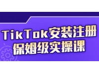 疯人院《TikTok安装注册保姆级实操课》提高你的账号运营段