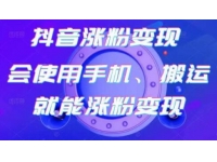 蟹老板《抖音涨粉变现》会使用手机或搬运就能涨粉变现