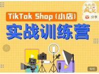 疯人院《TIKTOK SHOP小店实战训练营》海外小店带货，