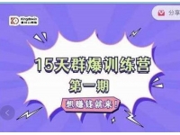 金抖云PETER《15天群爆训练营》破解抖音玄学，群爆心法，