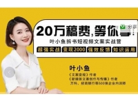 叶小鱼《21天拆书短视频文案实战营》轻松搞定各类书单短视频文