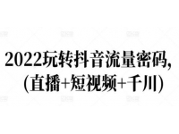 《玩转抖音流量密码》直播+短视频+千川实战课程视频