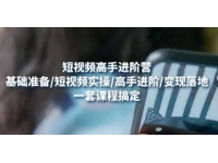 《短视频高手进阶营》基础准备/短视频实操/高手进阶/变现落地