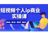 进击的小徐《短视频个人IP商业实操课》