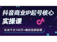 狗哥《抖音商业IP起号核心实操课》