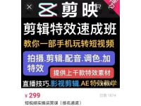 特效罗《剪映剪辑特效速成班》