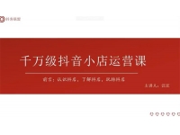 汪汪《千万级抖音小店运营课》