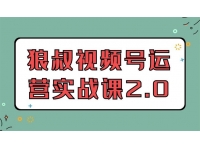 狼叔视频号运营实战课2.0